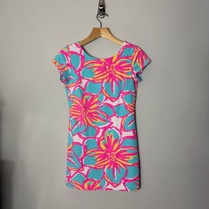 Mahi Gold Chatham Cape Cod Dress Short Sleeve Back Scoop Size Medium 828